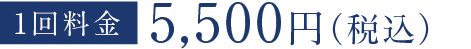 1回料金5,500円(税込)